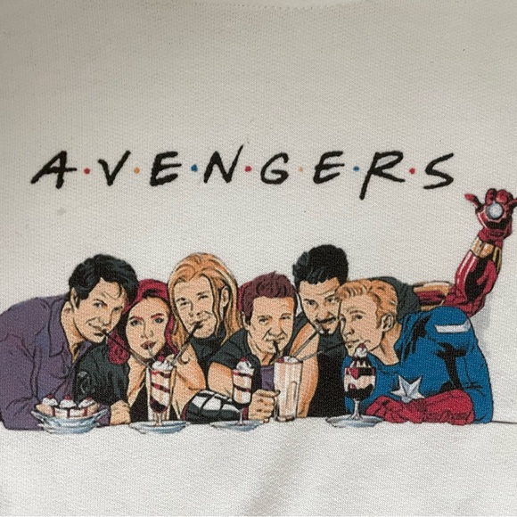 Friends/Avengers Youth L sweatshirt hoodie - NWOT. - Picture 2 of 6
